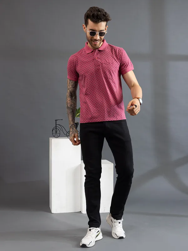 Peach_Cotton_Polo