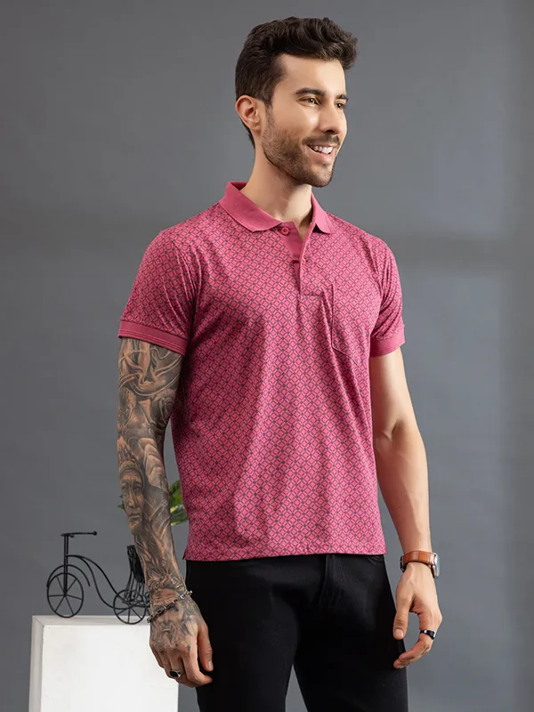 Peach_Cotton_Polo