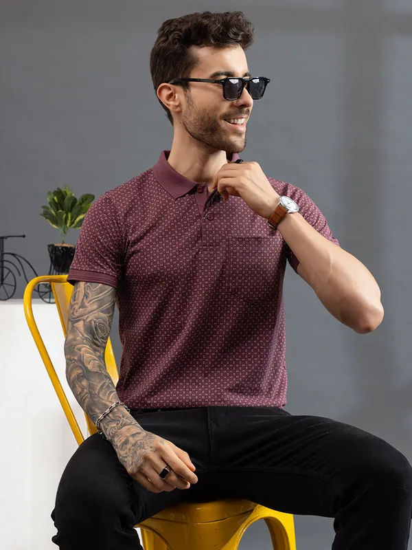 Purple_Cotton_Polo