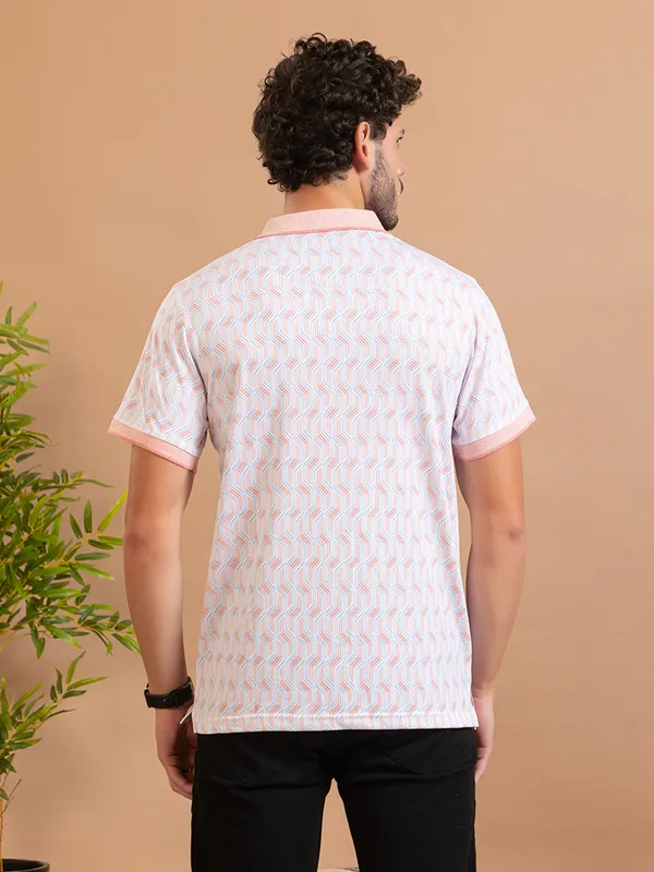 Orange_Cotton_Printed_Polo