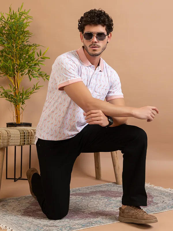 Orange_Cotton_Printed_Polo