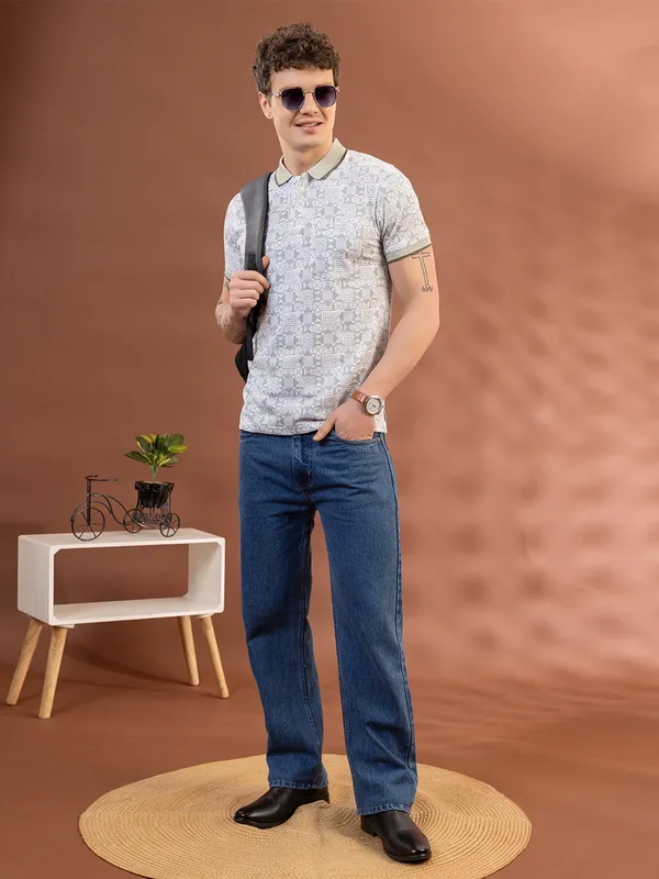 Green_Cotton_Printed_Polo