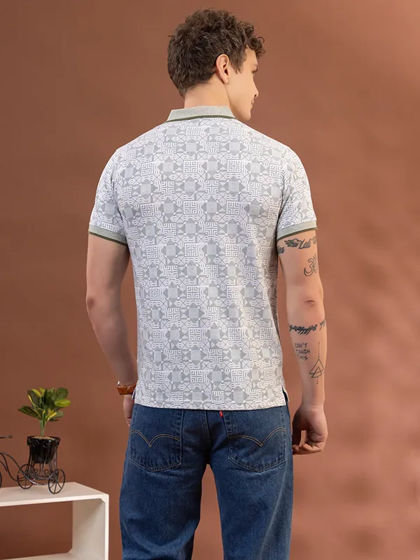Green_Cotton_Printed_Polo
