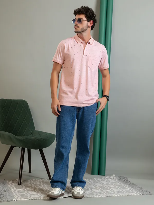 Pink_Cotton_Printed_Polo