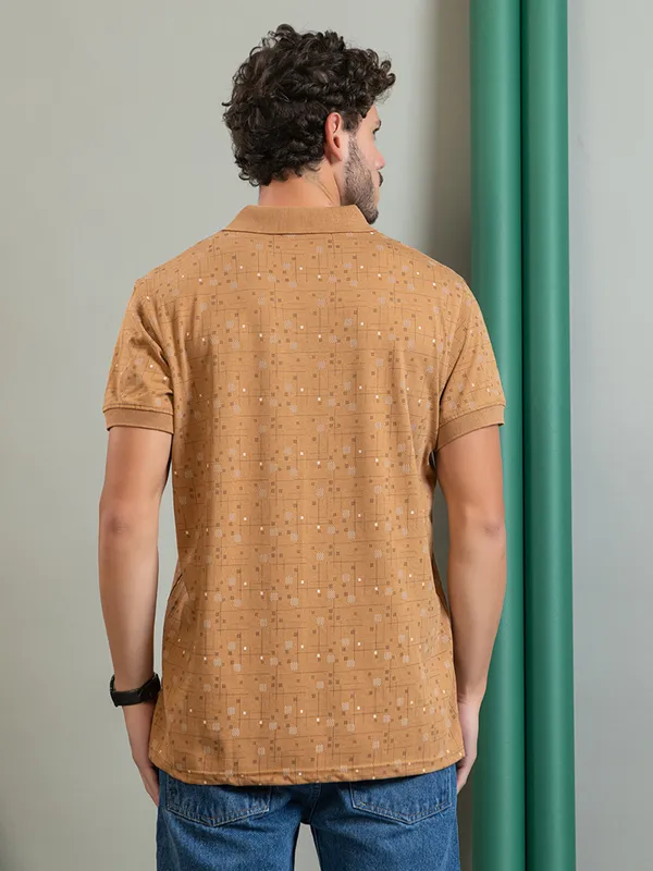 Beige_Cotton_Printed_Polo