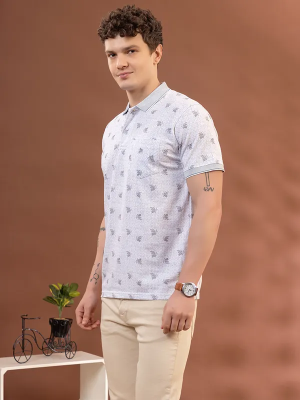 Grey_Cotton_Printed_Polo