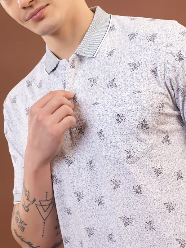 Grey_Cotton_Printed_Polo