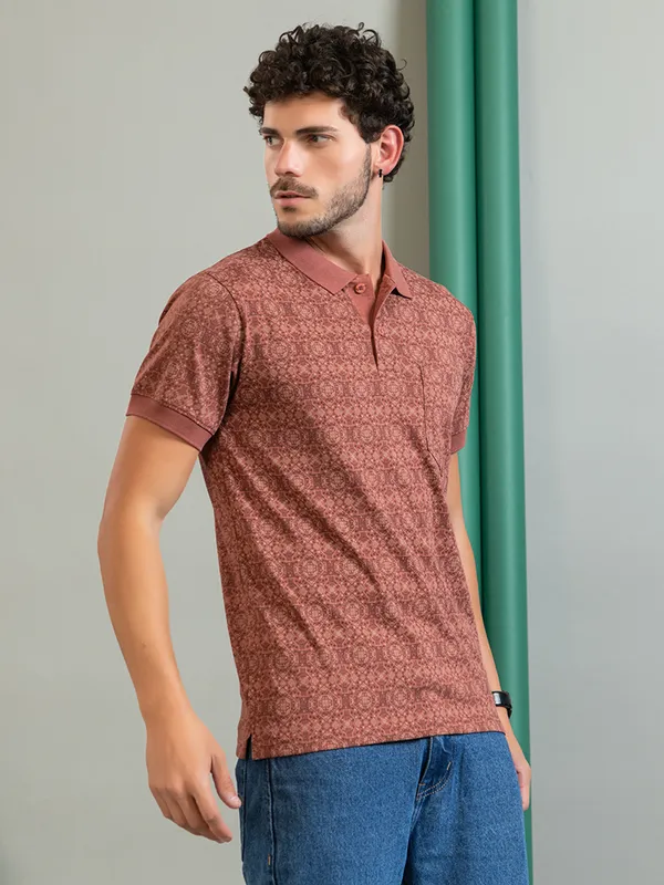 Red_Cotton_Printed_Polo