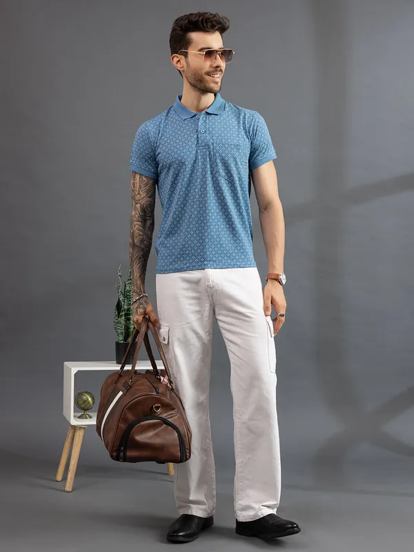 Turquoise_Cotton_Polo