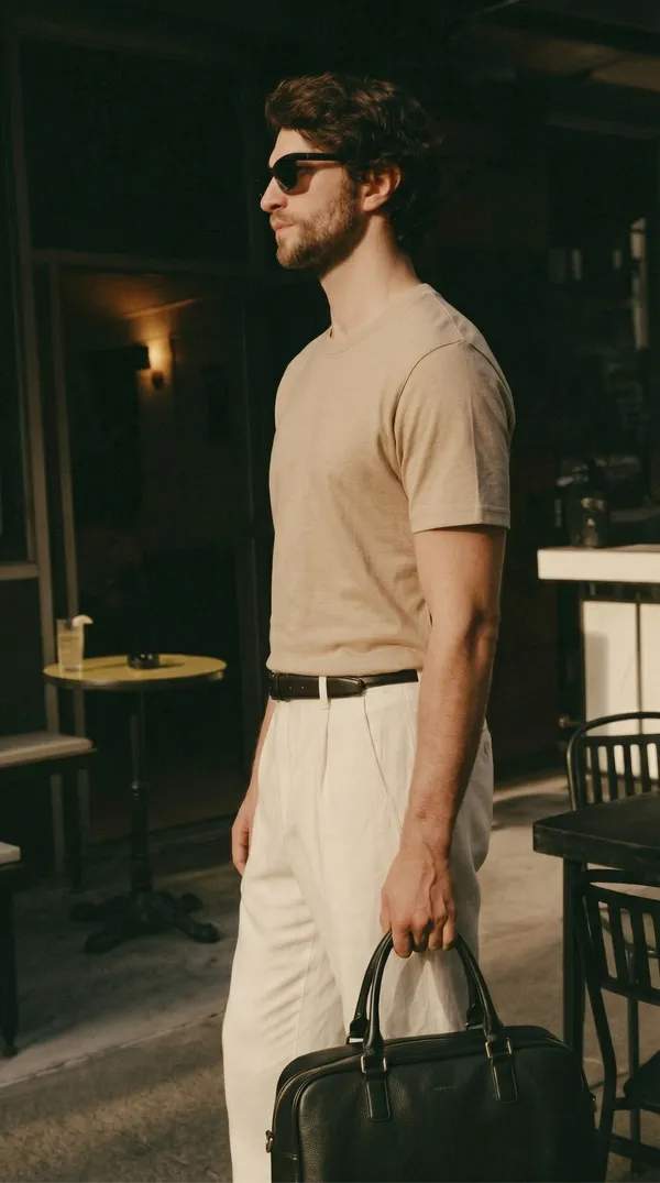 Beige_Solid_Round_Neck_T-Shirt