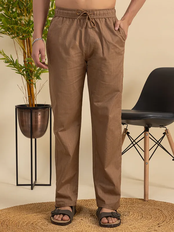 Coffee_Linen_TrackPants