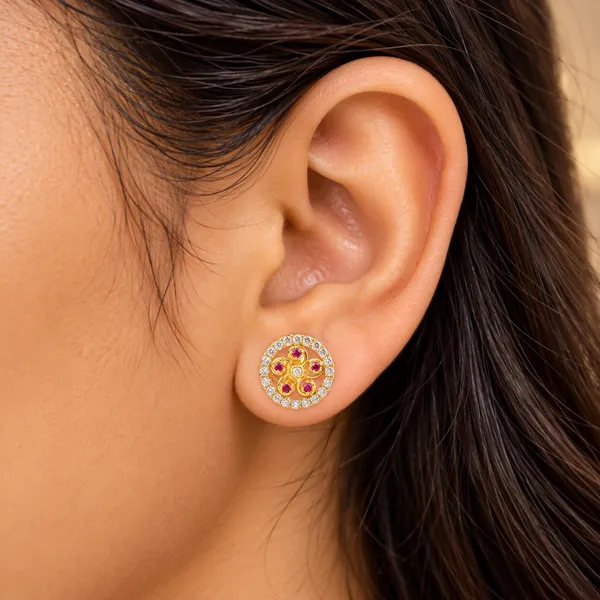 Gold_Finish_Cubic_Zirconia_Stud_Earrings_for_Women