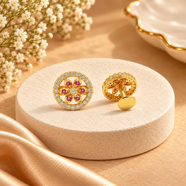 Gold_Finish_Cubic_Zirconia_Stud_Earrings_for_Women