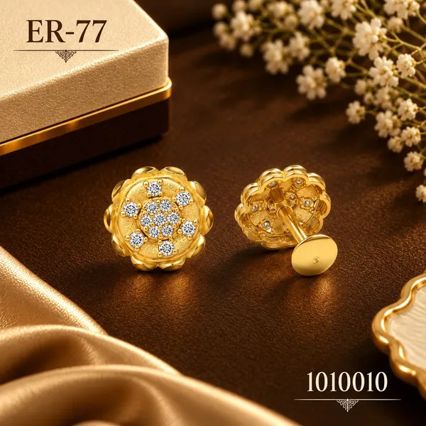 Gold_Finish_Floral_Stud_Earrings_for_Women
