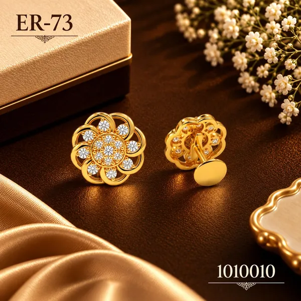 Gold_Tone_Floral_Stud_Earrings_for_Women