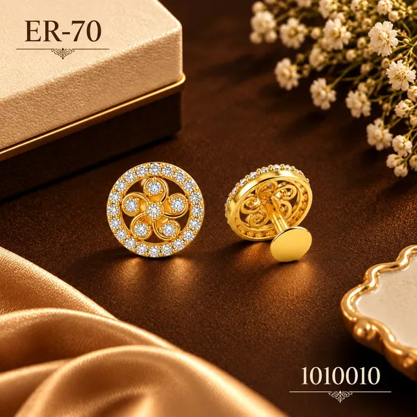 Gold_Round_Crystal_Cufflinks_for_Men