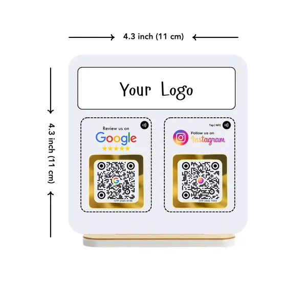 Custom_Starter_Kit_-_2_In_One_Standee,_QR_Google_Card,_QR_Instagram_Keychain