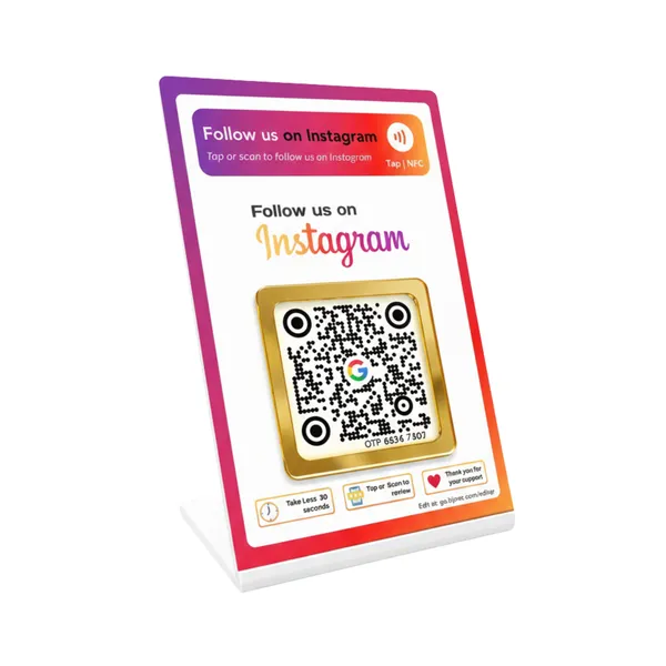 NFC_4×6_Instagram_Follows_Standee_|_Lifetime_|_Editable_Anytime_|_Customized_with_your_brand_logo