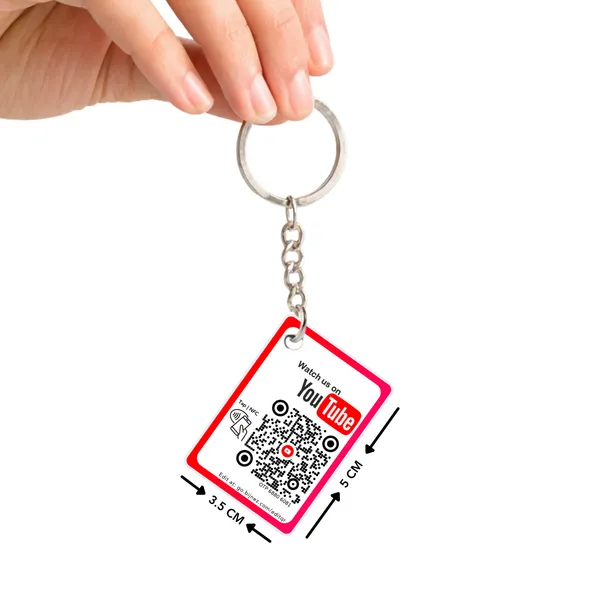 NFC_YouTube_Subscribe_Keychain_|_Life_time_|_Editable_anytime