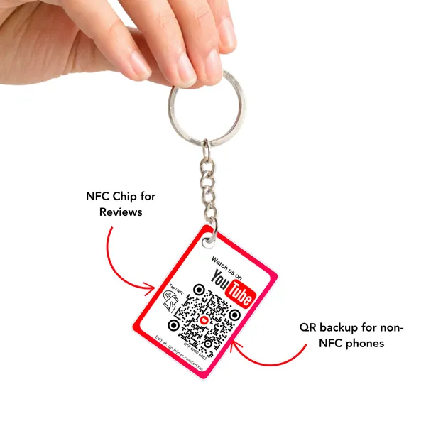 NFC_YouTube_Subscribe_Keychain_|_Life_time_|_Editable_anytime
