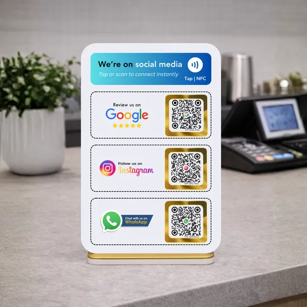 NFC_3-in-1_Vertical_Standee_for_Google_Reviews,_Instagram_&_WhatsApp_|_Life_time_|_Editable_anytime_|_(3_Items)