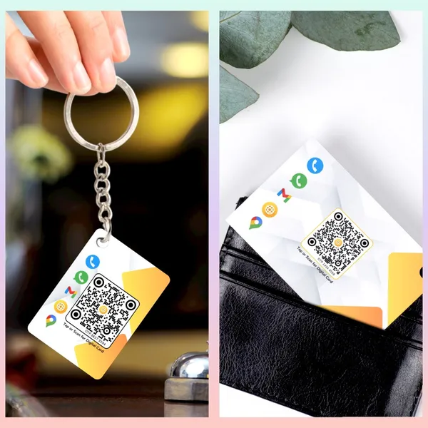 NFC_Digital_Card_&_QR_Keychain_Combo_|_Lifetime_|_Editable_Anytime_|_Add_Up_to_10_Links