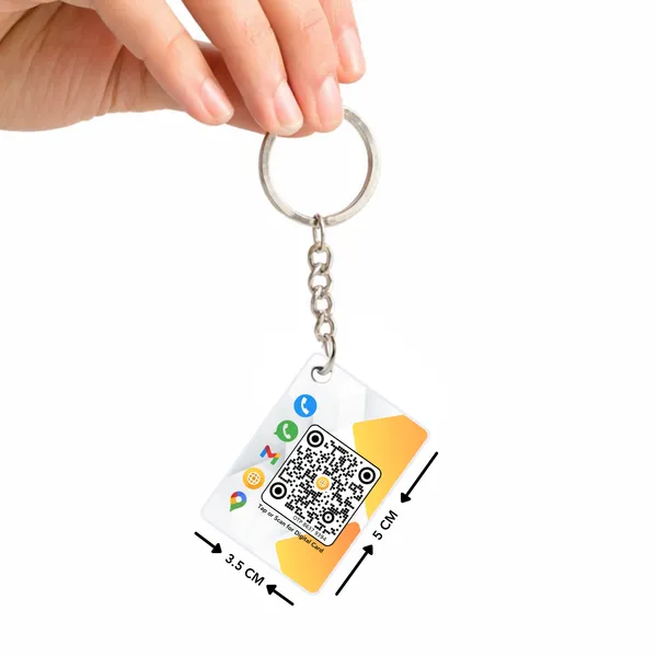 NFC_Digital_Card_&_QR_Keychain_Combo_|_Lifetime_|_Editable_Anytime_|_Add_Up_to_10_Links