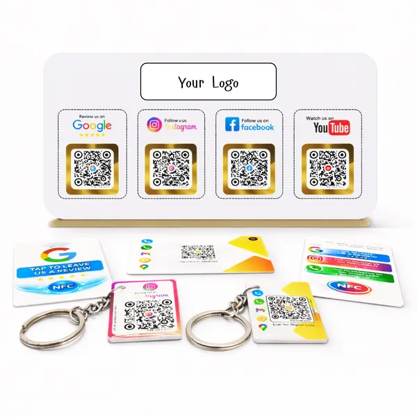 Custom_Pro_Kit_-_4_In_One_Standee,_NFC_Google_Card,_NFC_Digital_Card,_QR_4-1_Card,_QR_Keychain_of_Google_&_Digital_Business