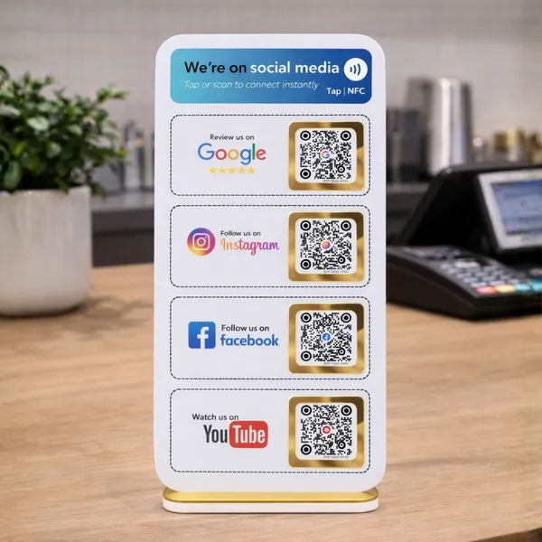 NFC_4-in-1_Vertical_Standee_for_Google_Reviews,_Instagram,_Facebook,_YouTube_|_Life_time_|_Editable_anytime_|_(3_Items)