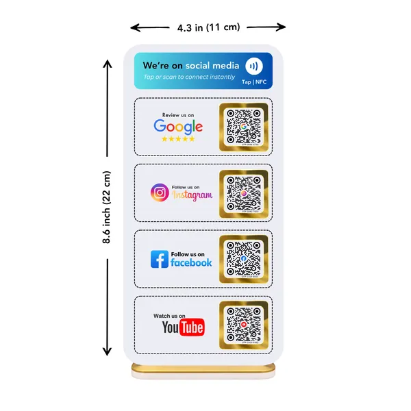 NFC_4-in-1_Vertical_Standee_for_Google_Reviews,_Instagram,_Facebook,_YouTube_|_Life_time_|_Editable_anytime_|_(3_Items)