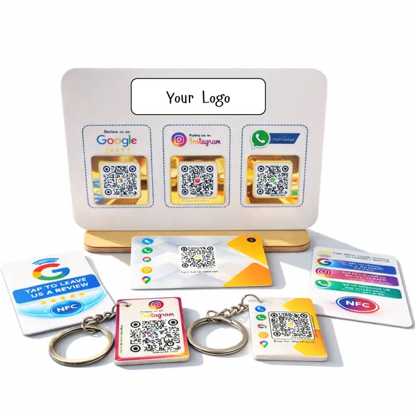 Custom_Booster_Kit_-_3_In_One_Standee,_NFC_Google_Card,_NFC_Digital_Card,_QR_3-1_Card,_QR_Keychain_of_Google_&_Digital_Business_Profile