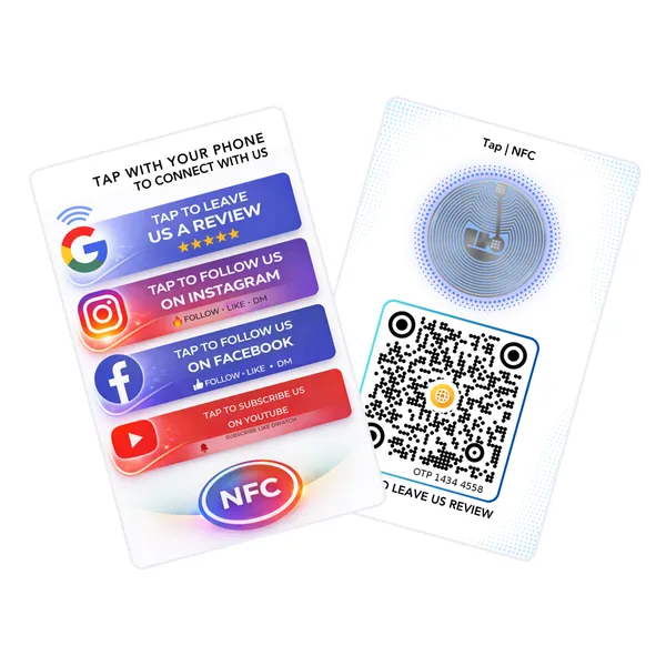 NFC_4_In_One_Card_Google,_Instagram,_Facebook_&_YouTube__|_Life_time_|_Editable_anytime