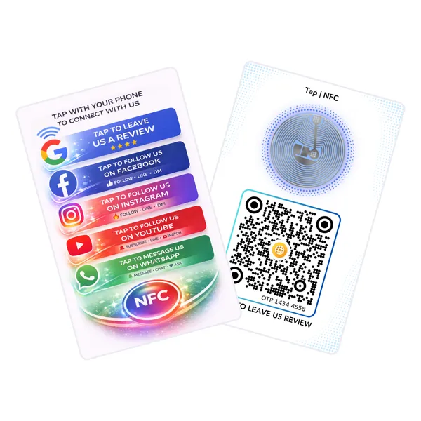 NFC_5_In_One_Card_Google,_Facebook,_Instagram,_YouTube_&_WhatsApp_|_Life_time_|_Editable_anytime