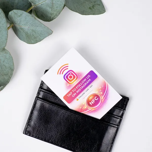 NFC_Instagram_Follow_Card_+_QR_Instagram_Keychain_Combo_|_Lifetime_|_Editable_Anytime_(2_Items)