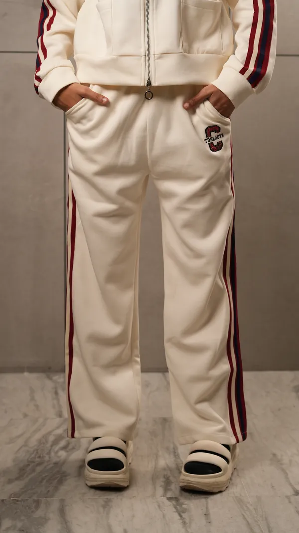 White_Polyester_Blend_Track_Pants_Joggers_And_Track_Suit_For_Women