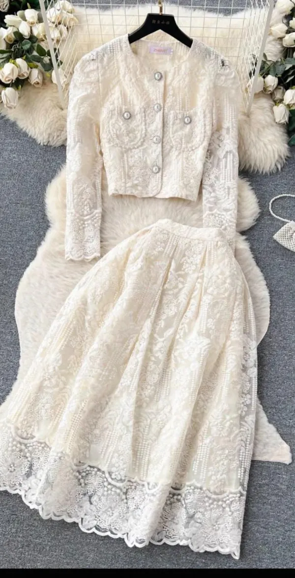 Pink_Lace_Polyester_Lining_Lace_Co_Ord_Set_For_Women