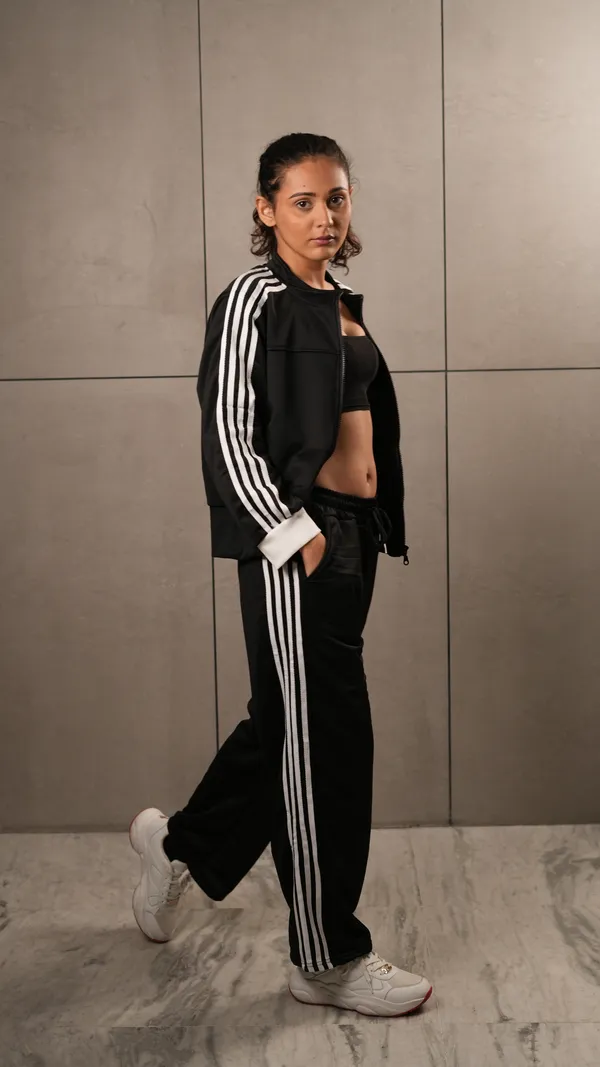 Black_Polyester_Blend_Track_Suit_Set_For_Women