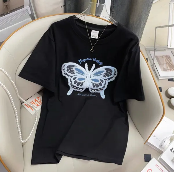 Black_Cotton_Blend_Graphic_T_Shirt_For_Women