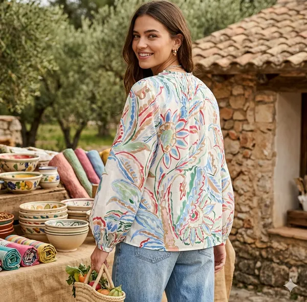Multicolor_Cotton_Polyester_Blend_Printed_Top_For_Women
