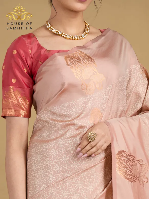 Rose_Pink_Semi-Soft_Silk_Saree_With_Contrast_Border_&_Intricate_Floral_Zari