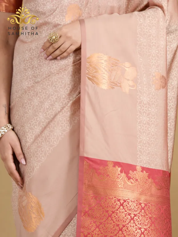Rose_Pink_Semi-Soft_Silk_Saree_With_Contrast_Border_&_Intricate_Floral_Zari