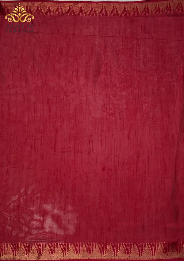 Mustard_Dola_Silk_Saree_Featuring_Traditional_Pichwai_Cow_Art_And_Contrast_Maroon_Zari_Border