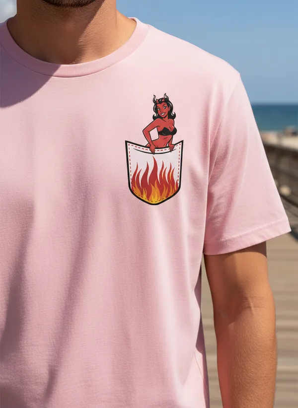 Pink_Cotton_Blend_T-Shirt