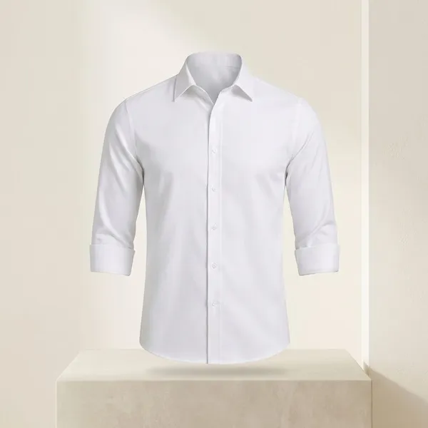 White_Cotton_Blend_Solid_Formal_Shirt_For_Men