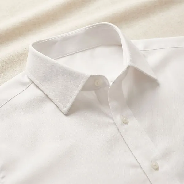 White_Cotton_Blend_Solid_Formal_Shirt_For_Men