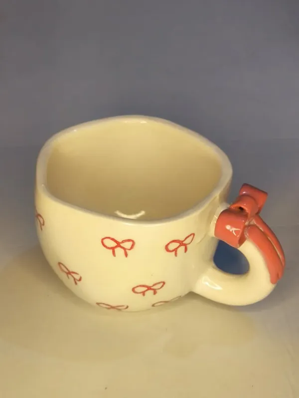 Cream_Premium_Quality_Ceramic_Pink_Bow_Handle_Cup_Pack_Of_2