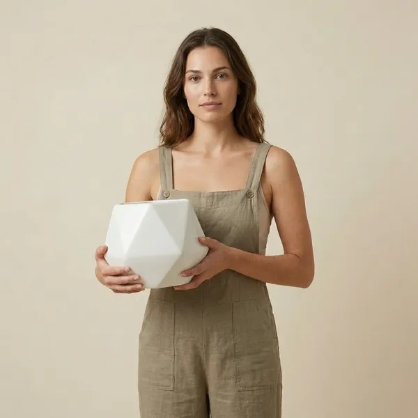 White_Premium_Quality_Ceramic_Big_Diamond_Planter_