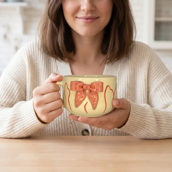 Cream_Premium_Quality_Ceramic_Pink_Bow_Floral_Cup_