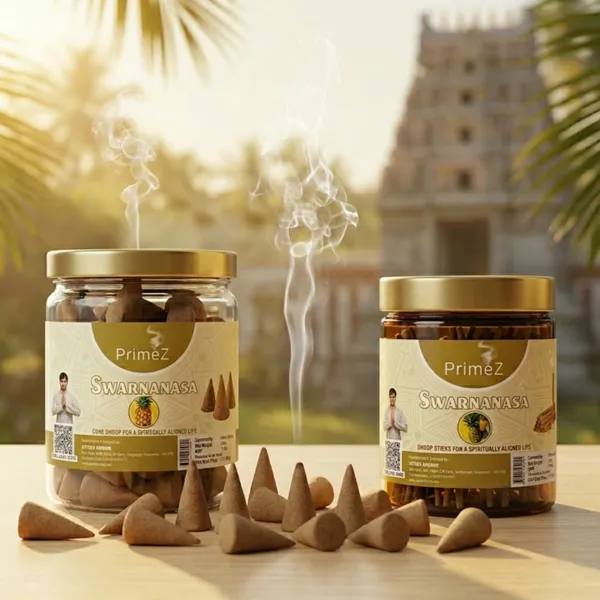 The_"Tropical_Vertex"_Combo_|_Fragrance:_Pineapple_|Traiangle_Shape_Agarbatti_|_Cone_Dhoop_|_Stick_Dhoop