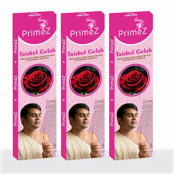 PrimeZ_Trishul_Gulab_Rose_Incense_Sticks__Vastu-Compliant_Triangle_Agarbatti_for_Home_Fragrance,_Meditation_&_Spiritual_Peace